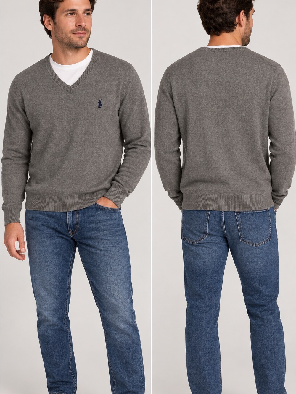 Polo Ralph Lauren Men’s Pima Cotton V-Neck Sweater – XL